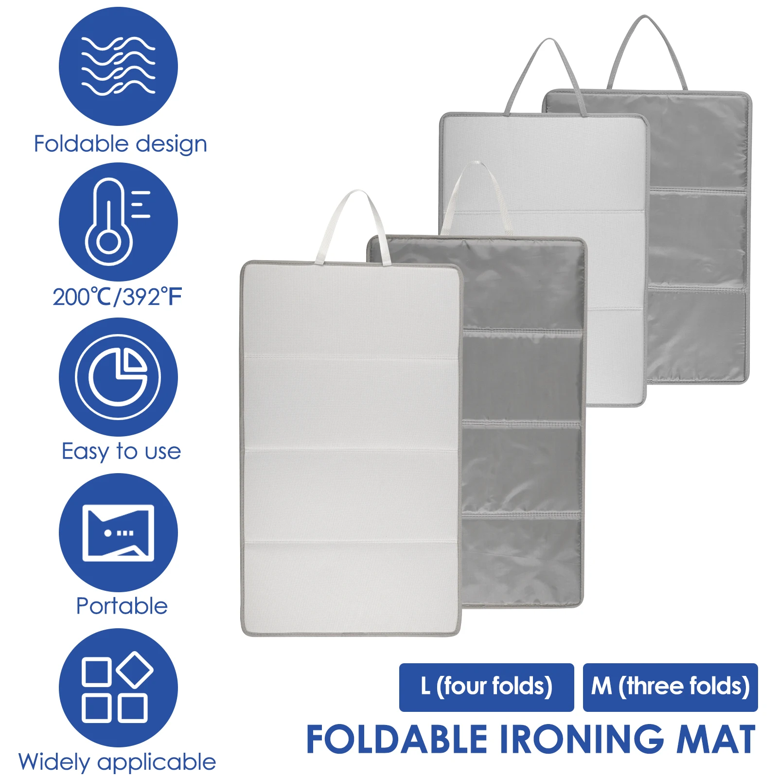Portable Folding Ironing Mat Thick Heat Resistant Laundry Pad
