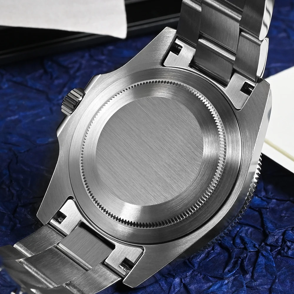 San martin-男性用クラシックダイバーウォッチ,ステンレススチール