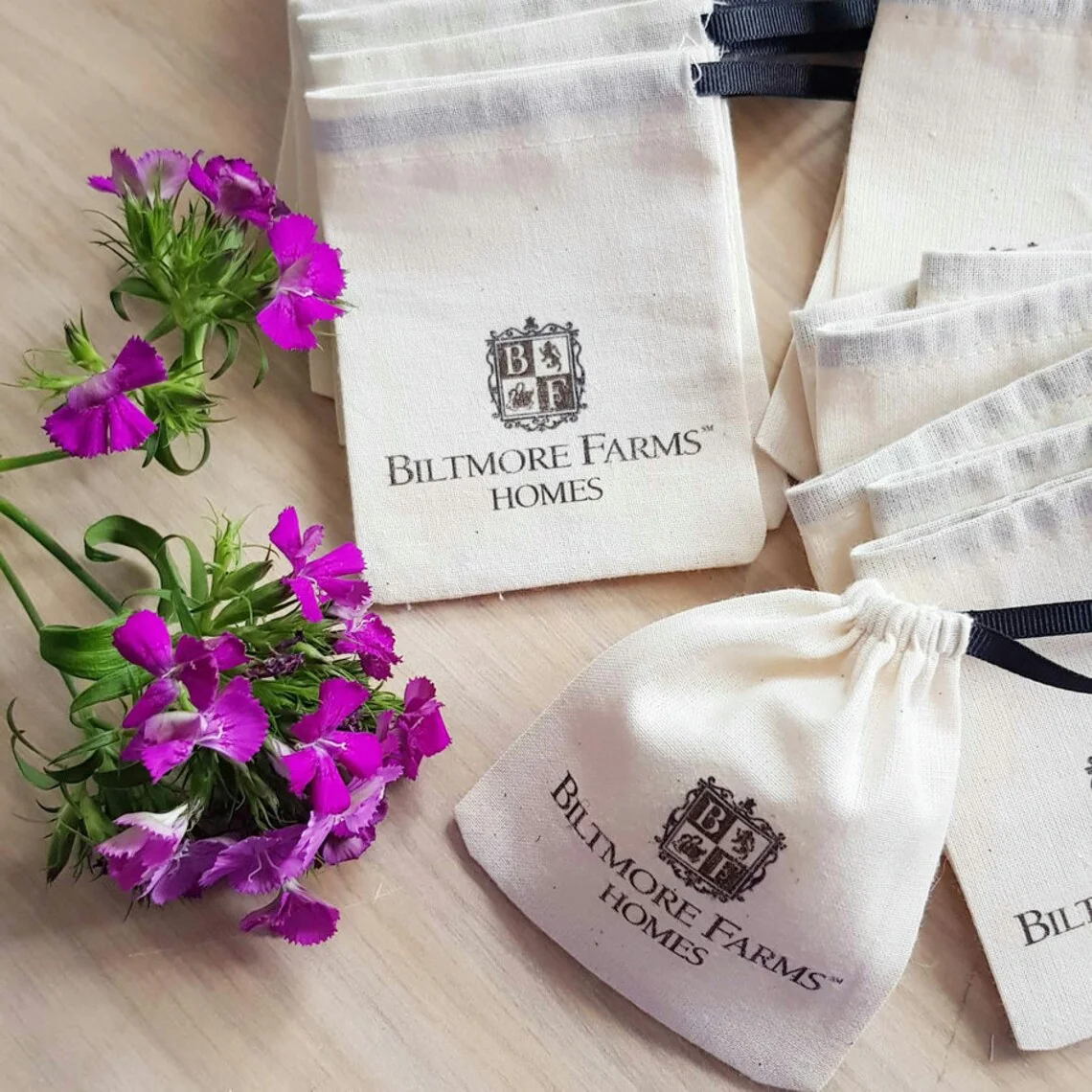 리본이 달린 면 선물 가방, 5x7cm, 8x10cm, 9x12cm(3.5 인치 x 4.75 인치), 10x15cm(4 인치 x 6 인치) 쥬얼리 메이크업 포장 파우치, 13x17cm