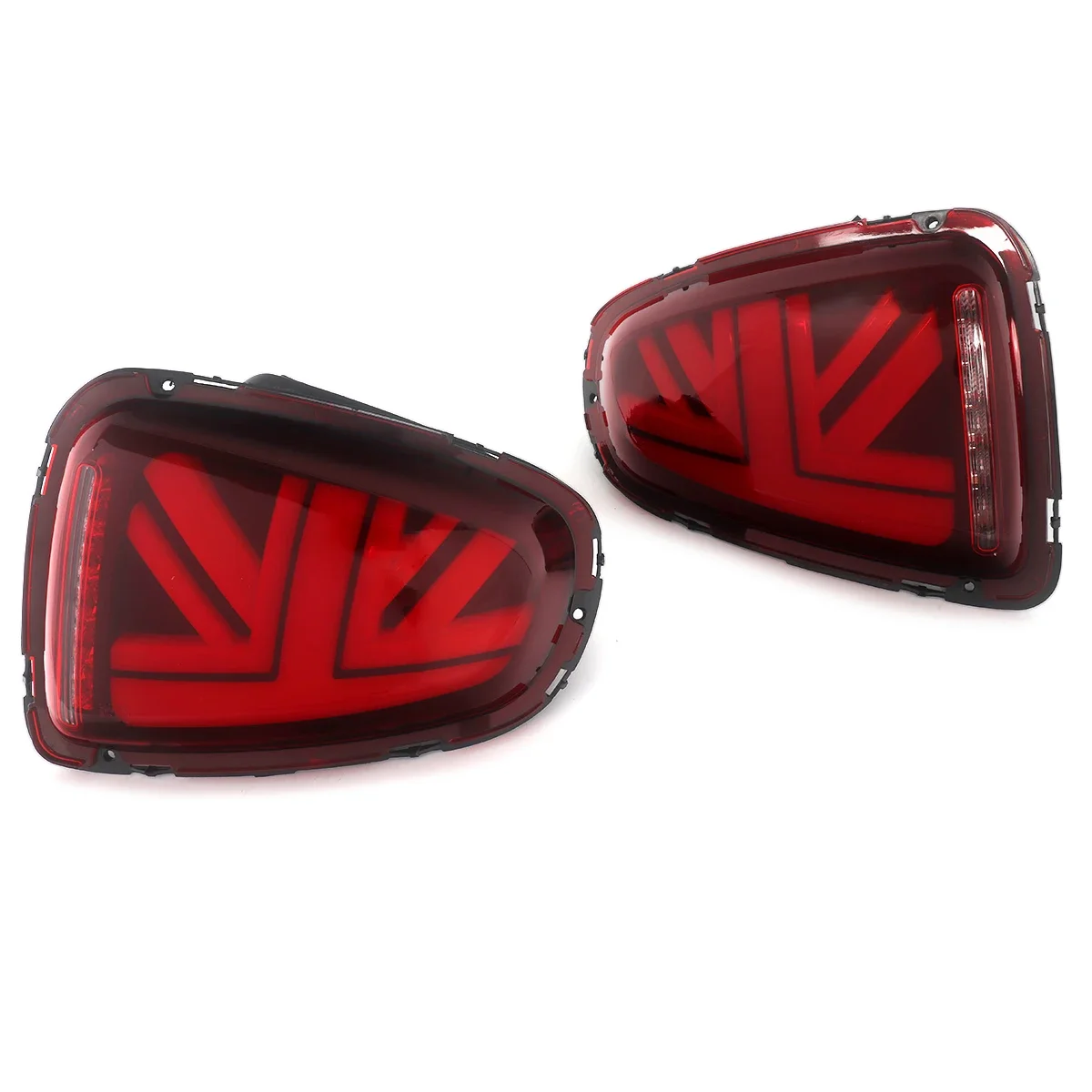For Mini Cooper R56 R57 R58 R59 2007-2013 LED Tail Lights Red Lens with Sequential Turn Signal Function Dynamic Signal