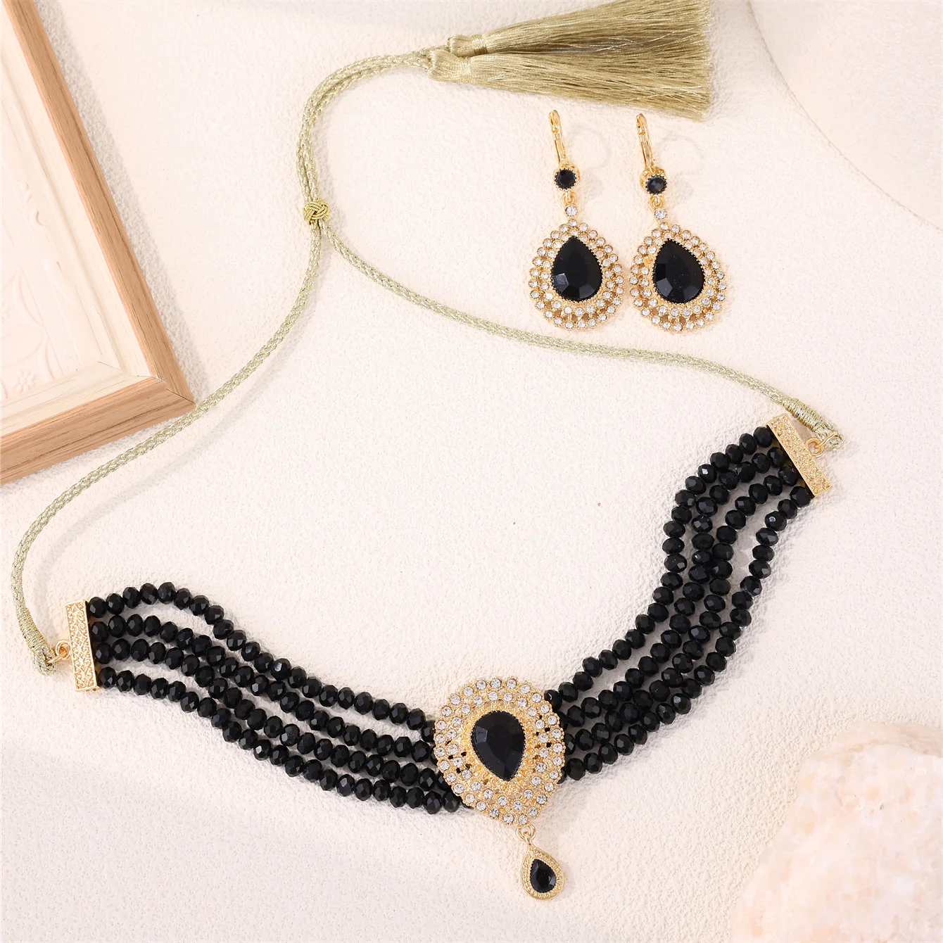 Moroccan Women's Fashion Jewelry Set - Luxurious Traditional Accessories for Bridal Wedding Parties & Holiday Gifts - 5