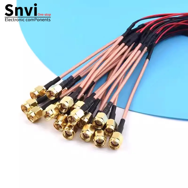 SMA-Stecker/Buchse auf Dupont 2,54-Buchse, Adapterkabel, Verlängerungskabel männlich/weiblich, 1-zu-2-Testkabel