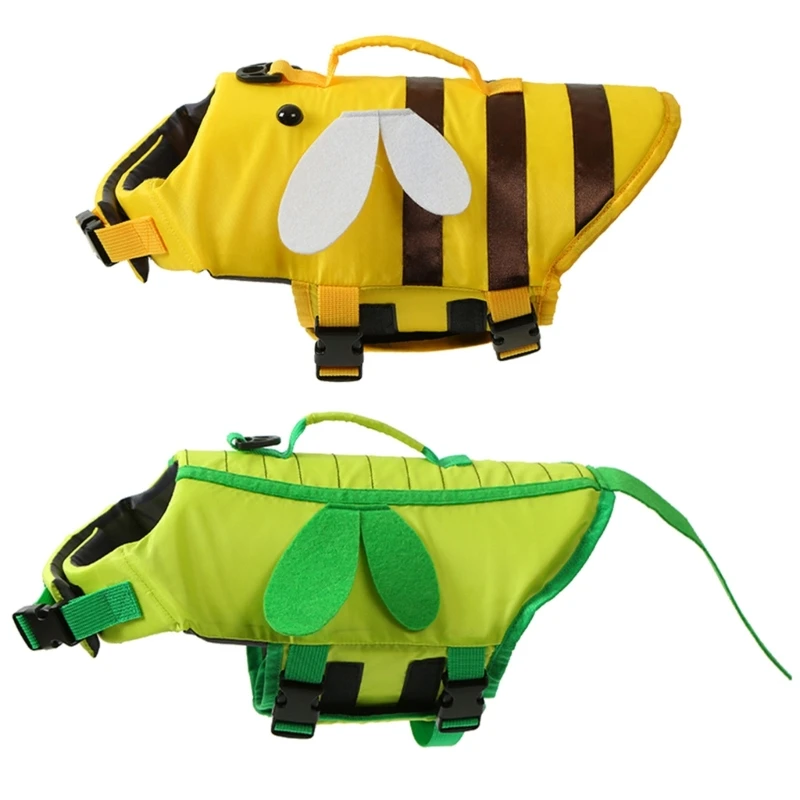 K1MF Dog Pool Cloth Preservers Vests Dogs Pool Vests Belt with Handle for Dog Beach Clothes Lightweights