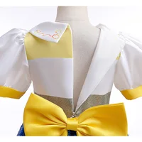 Robe Disney Jessie Toy Story pour filles, Costume de Cosplay de Cowgirl jaune bleu, tenue de fête fantaisie pour enfants, cadeau d'halloween et de noël 5