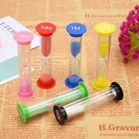 Z2 6pcs/set Creative Plastic Hourglasses Sandglass Timer Children Time Toy Gift Home Decoration 0.5/1/2/3/5/10 minutes Hourglass 1