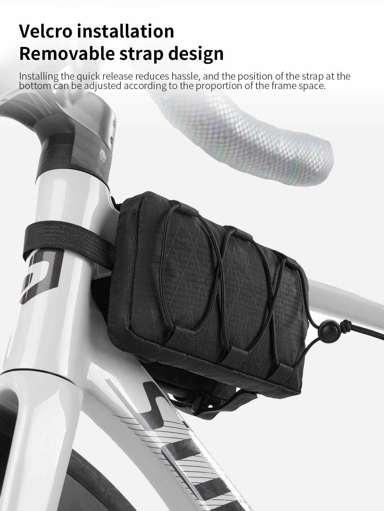 TOSUOD Fahrradtasche Tragbare Rahmen-Fronttasche Doppelseitige Fahrradtasche für MTB Rennrad Outdoor-Radzubehör – Detail 4