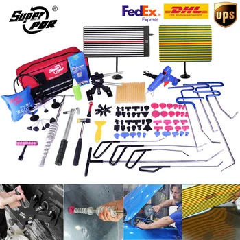 Kit d’outils de réparation pour l’élimination des bosses de voiture PDR tiges en acier à ressort