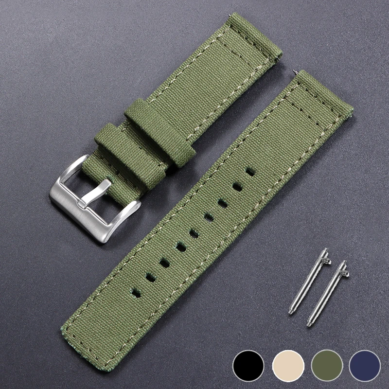 Premium Nylon Sport Watch Strap - Soft, Durable Canvas Wristband