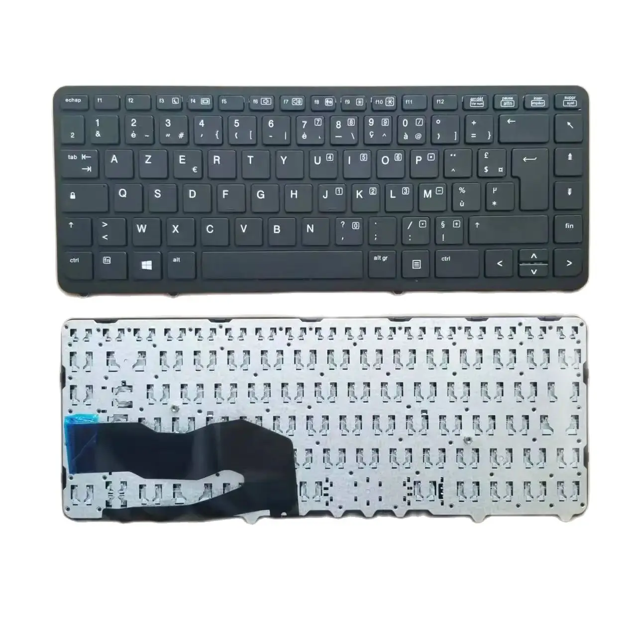 Nuova Tastiera Clavier Francese/Fr Per Laptop Hp Elitebook 840 G1 G2 850 G1 G2 740 G1 G2 Nero Con Cornice Nera Senza Mouse