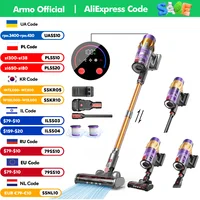 V18 Wireless Handheld Vacuum Cleaner 50kPa 550W Powerful 6 in 1 Cordless Vacuum Cleaner LED Display Handheld Sweeper Machine