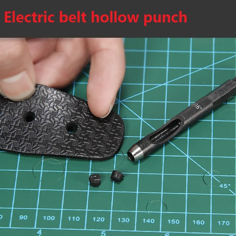 Electric Machine Hollow Punch for Drills for Fabric Paper Cardboard Gasket Material Felt Rubber Plastics and Leather Belt