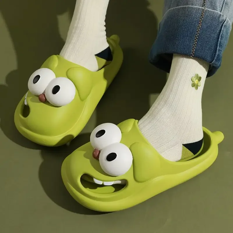 zapatillas de beso de lengua, zapatillas de perro de ojo grande, lindo y divertido perro de ojo grande, paquete de dibujos animados divertido, zapatillas de eva con cabeza para mujer Zapatillas de beso de lengua, zapatillas de perro de ojo grande, lindo y divertido perro de ojo grande, paquete de dibujos animados divertido, zapatillas de Eva con cabeza para mujer 5