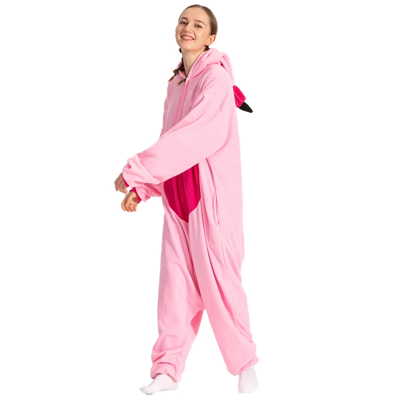 Kigurumi Onesie Animal Pajamas For Adult Women Men Cute Flamingo Pyjamas Homewear Halloween Cosplay Party Costume