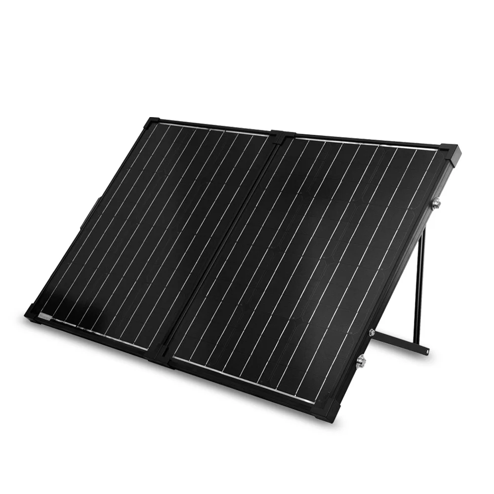 

Renogy 100W 12V Mono Portable Foldabe Solar Panel Suitcase 2pcs 50W Off Grid