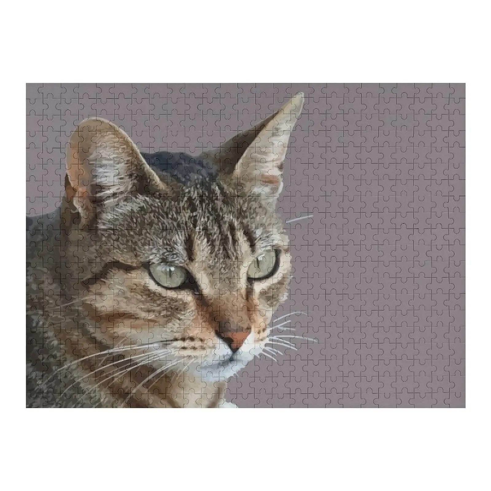 

Stunning Tabby Cat Close Up Portrait Vector Isolated Jigsaw Puzzle Works Of Art Jigsaw For Kids Game Children Puzzle
