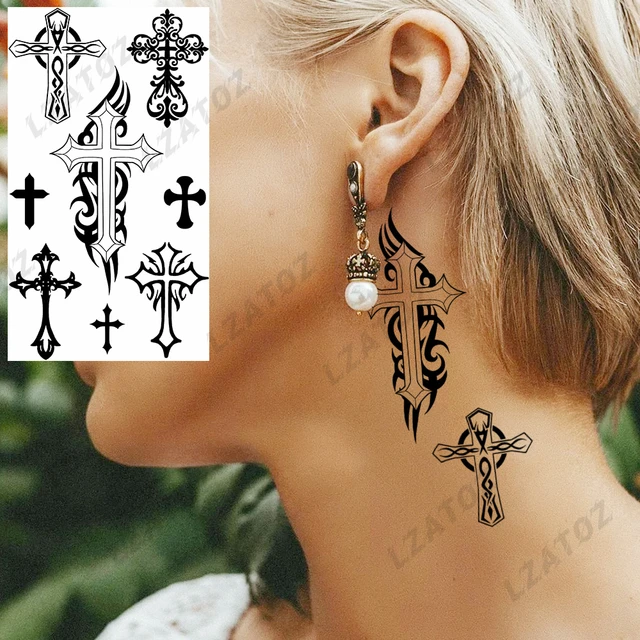 unique cross tattoos