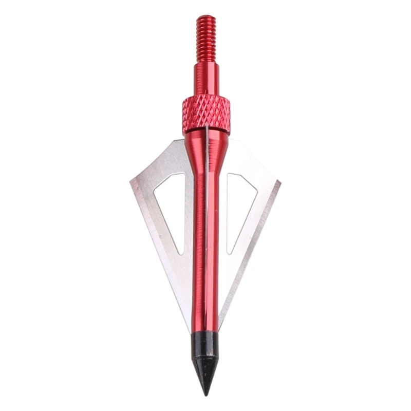 Archery Arrowhead 12 Pack 125 Grain 3 Fixed Blade Hunting-Broadheads Archery for Arrow Points Tips for Compound Bow