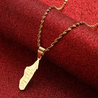 Madagascar Map With Cities Name Pendant Necklaces Women Jewelry Africa Malagasy Map 1