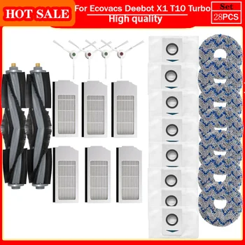 Ecovacs Deebot 액세서리, X1 OMNI 터보, T10 OMNI 터보, Yeedi KK 더스트 백, 헤파 필터 메인 사이드 브러시 걸레 천 부품