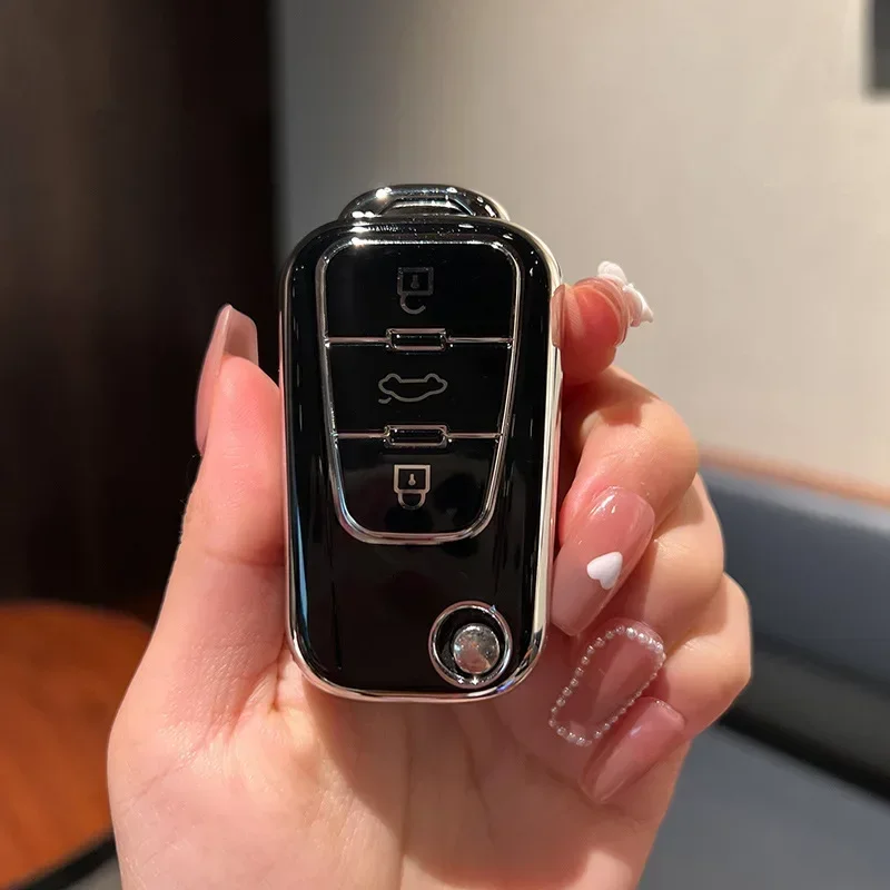 Фото 3-кнопочный корпус Fob для MG MG3 MG5 MG6 MG7 GT GS для Roewe 350 360 750 W5 ТПУ, Автомобильный ключ, аксессуары для автомобиля №5