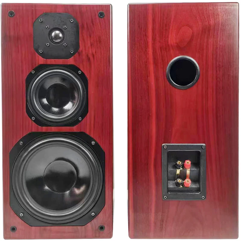 8 Inch 8 Ohm 180W 2.0 Stereo Three-Wey Passive Speaker Bookshelf Home HiFi Speakers is Suitable For Amplifier Audio