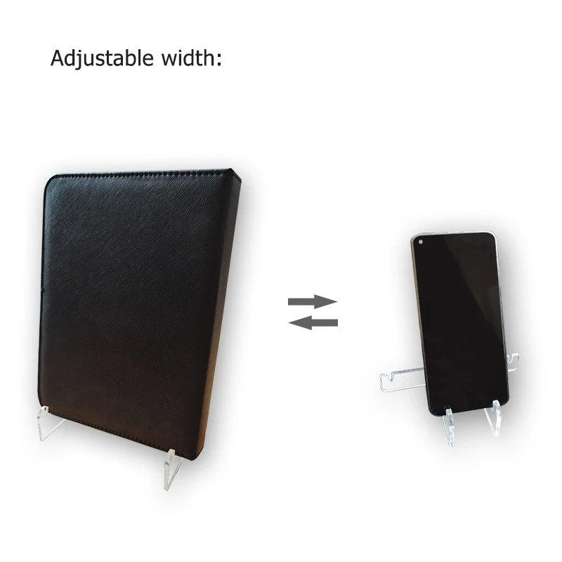 Acrylic Book Display Stand Magazine Comic Easel Rack Transparent Vinyl Record Phone Tablet Holder Books Collection Stand 3