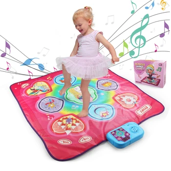 90x90cm Large Elecrtic Dancing Blanket with Lights Baby Play Mat Keyboard with 3 Game Modes Sport Toys Educational Toys for Kids 1
