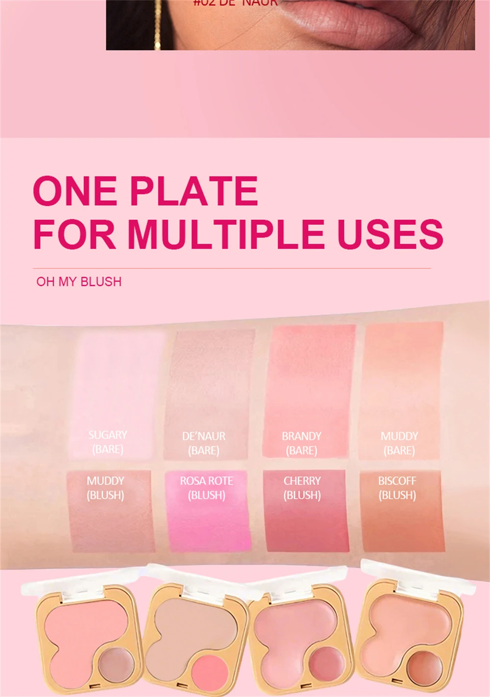 Face Repairing Palette Contour Blush Matte Highlighter 3d Shadow_voghion.com