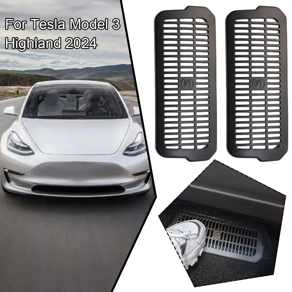 1pairLower Vent Protective Cover For Tesla Model 3 Highland 2024