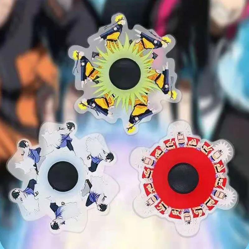 Anime Figure Naruto Running Uzumaki Sasuke Jiraiy Dragon Ball Z Guko Spinner Adult Children Relieve Stress Fidget Toys Kids Toy |