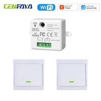 CENFAYA TUYA WiFi Smart Light Switch 110V 220V 230V 433Mhz RF Wall Panel Remote Control Smart Life APP Timer F Alexa Google Home