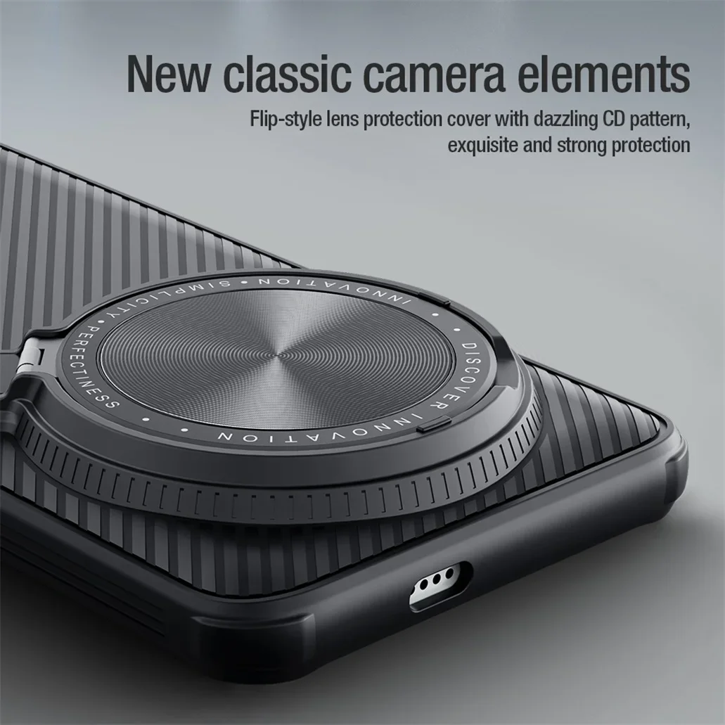 For Xiaomi Mi 14 Ultra MagSafe Case NILLKIN CamShield Prop Matte Flip-style Holder Camera Protection Cover For Xiaomi14Ultra