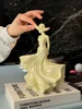 WSHYUFEI Gift From Spring for Yourself  Girl Wearing Dress Home Decor High-End Resin Crafts Mother's Day Gift Office Decoration 6
