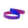 50 Pcs Pink Purple and Blue Subsection Color Pride Silicone Rubber Adult Size 4