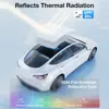 Sunshades For Tesla Model 3 Sunroof Highland 2025 Model Y 2020-25 Ice Cloth Buckle Sun Pare Glass Front Rear Skylight Accessory 2