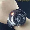 2023 Man Watch  USB Charge Windproof Electronic Flameless Lighter Watches Men's Quartz Watches erkek kol saat horloge heren 1