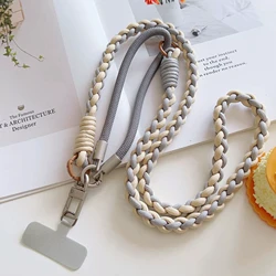 Adjustable Anti - Theft Mobile Phone Lanyard with Multifunctional Pendant and Metal Gasket - Polyester / Nylon (Phone lanyard D)
