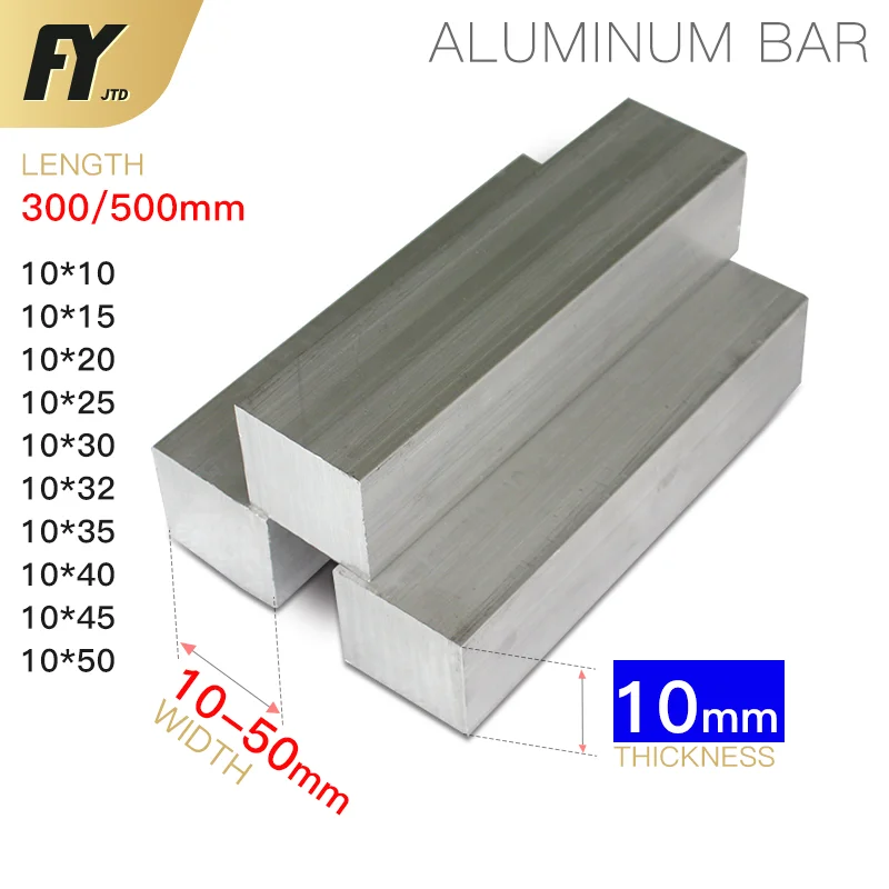 QUARKZMAN 6 Pezzi Barra Piatta In Alluminio 6061 – Dimensioni: 305mm X 8mm X 4mm – Ideale Per Fai Da Te, Supporti E Riparazioni