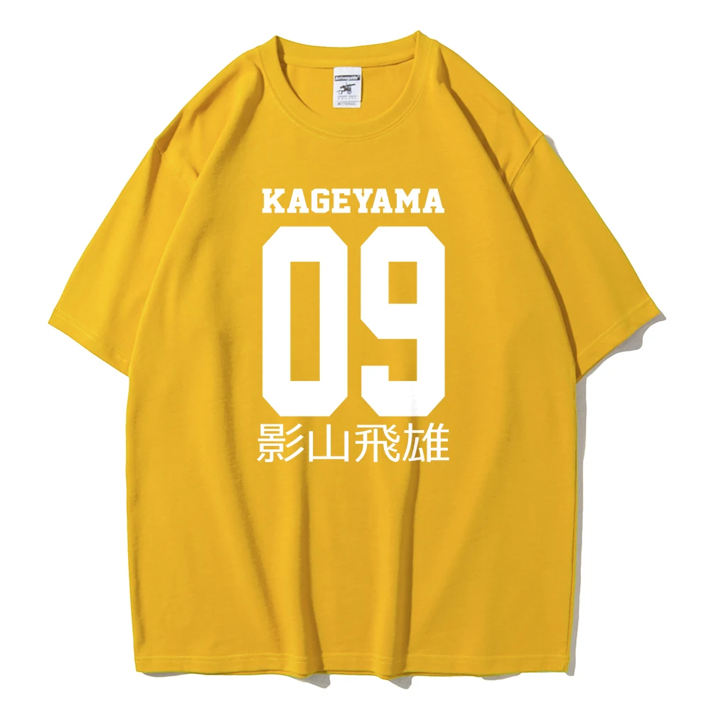 Kageyama Tobio Haikyuu Anime Print men Tees Shirt Short Sleeve Tops Leisure Street Tshirts Summer Breathable Cotton Mens Tshirts summer crop top Tees