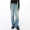 IEFB High Street Men's Denim Pants Washed Worn-out Casual Bottom Straight Loose Wide Leg Male Jeans New Trendy Streetwear 9A0675 5
