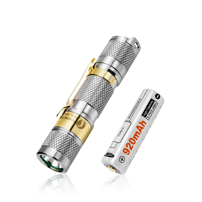 Lumintop Tool AA 2.0 14500/AA Titanium flashlight with tail switch 650