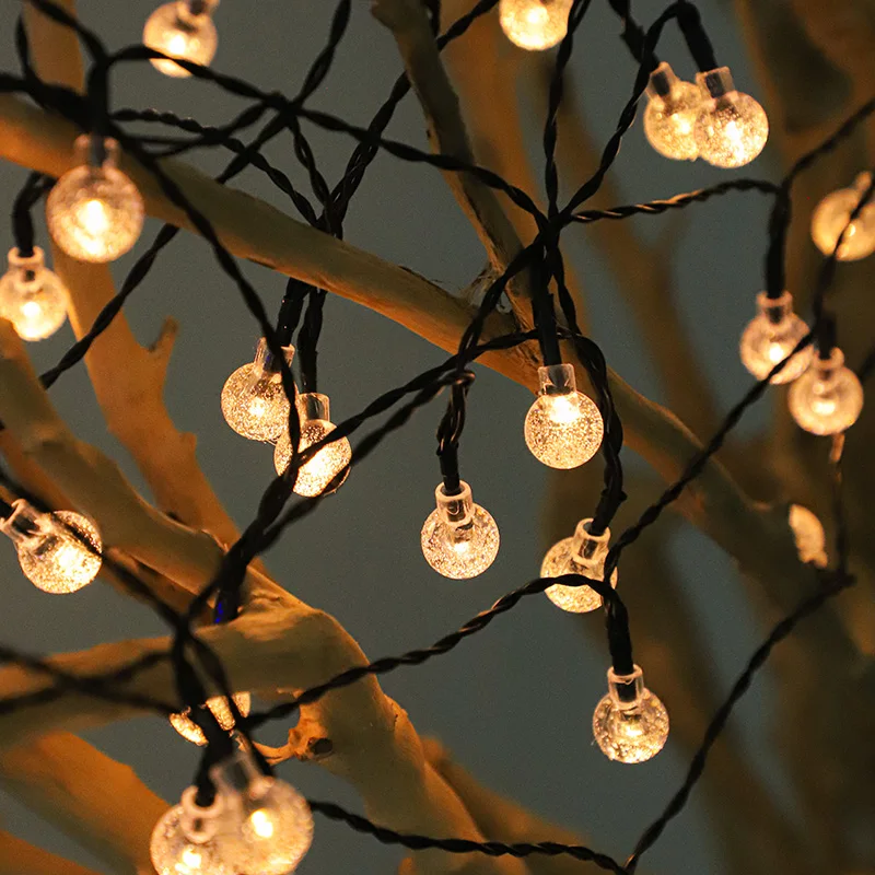 

Solar outdoor light Garden home light string outdoor waterproof terrace garden led atmosphere light with hanging tree lights