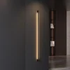 Modern Extremely Narrow Black Long Strip Wall Lamp Corridor Bedroom Bedside Living Room Decoration Bar Shape Lighting Fixtures 1
