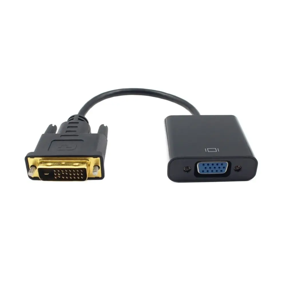 DVI To VGA with Chip DVI To VGA High-definition Analog Conversion Cable 24+1 Adapter Cable dvi vga adapter