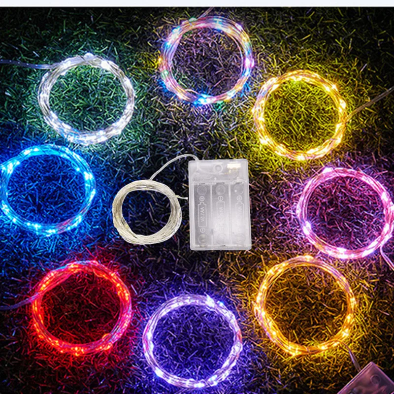 Battery-Operated LED Fairy String Lights for Holiday & Party Decorations