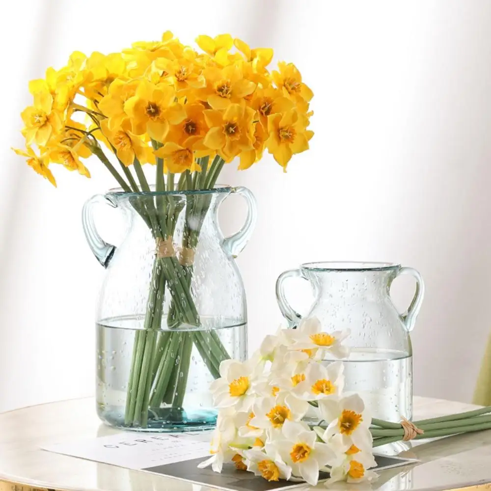

Bridal Bouquet DIY Wedding Home Decoration Living Room Garland Fake Flowers Artificial Plant Narcissus Daffodil