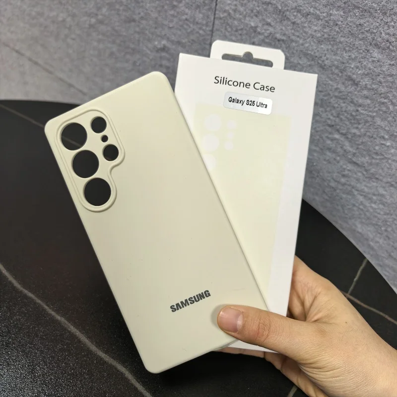 Solid Color Liquid Silicone Shockproof Back Cover
