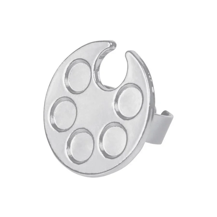 Cute Footprint Design Mini Nail Art Color Mixing Palette Ring