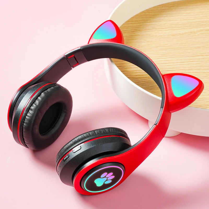 Bluetooth Headphones Cat Ears