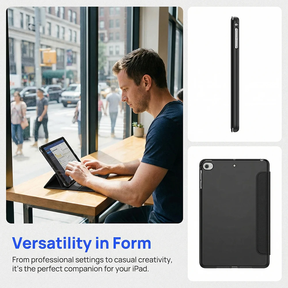 Universal Magnetic Flip Smart Cover with Auto Wake/Sleep Feature